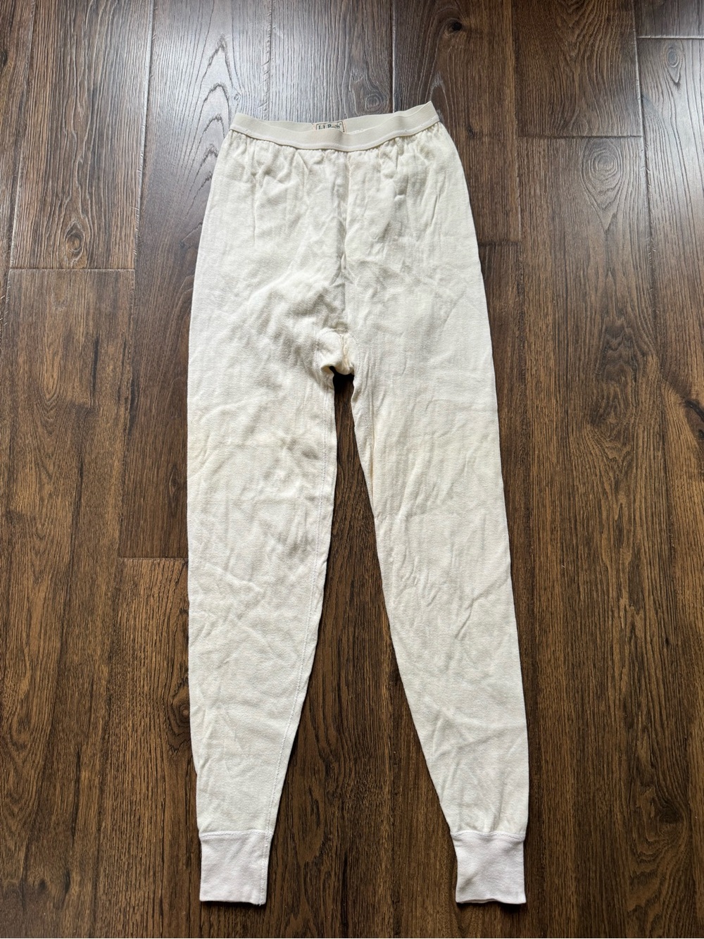 L.L. Bean Cream Thermal Long Johns